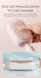 Darrahopens Sports & Fitness > Exercise, Gym & Fitness > Gym Equipment & Accessories Blue Innovative Self-Cleaning Cushion Hairbrush - Retractable Bristle Detangling & Scalp Massager