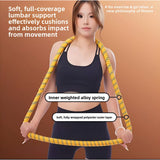 Darrahopens Sports & Fitness > Exercise, Gym & Fitness > Gym Equipment & Accessories Blue Weighted Soft Spring Hula Hoop with Silent Alloy Interior and Polyester Wrap for Home Gym Full Body Fitness and Abdominal Training Solution