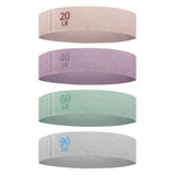 Darrahopens Sports & Fitness > Exercise, Gym & Fitness > Gym Equipment & Accessories Colorful Fabric Resistance Bands for Legs and Glutes - Set of 4 Non-Slip Workout Loops