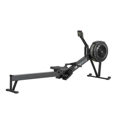 Darrahopens Sports & Fitness > Exercise, Gym & Fitness > Gym Equipment & Accessories Eeeza Air Resistance Rowing Machine with 10-Level Wind Adjustment & LED Monitor