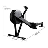 Darrahopens Sports & Fitness > Exercise, Gym & Fitness > Gym Equipment & Accessories Eeeza Air Resistance Rowing Machine with 10-Level Wind Adjustment & LED Monitor