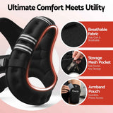 Darrahopens Sports & Fitness > Exercise, Gym & Fitness > Gym Equipment & Accessories Everfit 8kg Weighted Vest Men Women, Reflective Running Vest with Armband Pouch