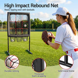 Everfit Baseball Pitching Net Training Target Softball Practice 9 Hole Black In Australia - Darrahopens