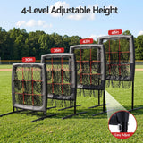 Darrahopens Sports & Fitness > Exercise, Gym & Fitness > Gym Equipment & Accessories Everfit Baseball Pitching Net Training Target Softball Practice 9 Hole Black In Australia - Darrahopens