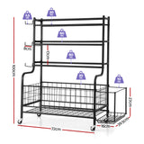 Darrahopens Sports & Fitness > Exercise, Gym & Fitness > Gym Equipment & Accessories Everfit Dumbbell Rack Weight Rack for Dumbbells Home Gym Storage Black