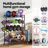 Darrahopens Sports & Fitness > Exercise, Gym & Fitness > Gym Equipment & Accessories Everfit Dumbbell Rack Weight Rack for Dumbbells Home Gym Storage Black