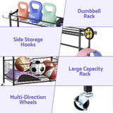 Darrahopens Sports & Fitness > Exercise, Gym & Fitness > Gym Equipment & Accessories Everfit Dumbbell Rack Weight Rack for Dumbbells Home Gym Storage Black