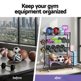 Darrahopens Sports & Fitness > Exercise, Gym & Fitness > Gym Equipment & Accessories Everfit Dumbbell Rack Weight Rack for Dumbbells Home Gym Storage Black