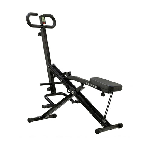 Darrahopens Sports & Fitness > Exercise, Gym & Fitness > Gym Equipment & Accessories Everfit Foldable Squat Machine Deep Squat Rowing Machine 5 Adjustable Seat Home Gym