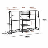 Darrahopens Sports & Fitness > Exercise, Gym & Fitness > Gym Equipment & Accessories Everfit Golf Bag Storage Golfing Equipment Rack Holds 2 Bags 16 Clubs In Australia - Darrahopens