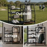 Darrahopens Sports & Fitness > Exercise, Gym & Fitness > Gym Equipment & Accessories Everfit Golf Bag Storage Rack Golf Organizer Hold 1 Bags 4 Shelves In Australia - Darrahopens