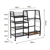Darrahopens Sports & Fitness > Exercise, Gym & Fitness > Gym Equipment & Accessories Everfit Golf Bag Storage Rack Golf Organizer Hold 1 Bags 4 Shelves In Australia - Darrahopens
