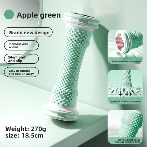 Darrahopens Sports & Fitness > Exercise, Gym & Fitness > Gym Equipment & Accessories Green Foot Massage Roller for Arch Support and Plantar Fasciitis Relief Durable Fascia Massage Tool with 500 Pressure Points for Local Home Office Wellness