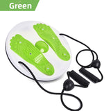 Darrahopens Sports & Fitness > Exercise, Gym & Fitness > Gym Equipment & Accessories Green Magnetic Waist Twisting Disc with Resistance Bands Portable Fitness Board for Home Office Core Training 27.5cm Large Diameter