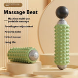 Darrahopens Sports & Fitness > Exercise, Gym & Fitness > Gym Equipment & Accessories Green Portable Electric Yoga Massage Roller - Handheld Fitness Recovery Tool, Deep Tissue Muscle Relaxer & Fascia Release Stick