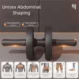 Darrahopens Sports & Fitness > Exercise, Gym & Fitness > Gym Equipment & Accessories Grey Assisted Rebound Ab Roller with Foldable Knee Pad - Dual Wheel Core Trainer for Home Gym
