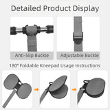 Darrahopens Sports & Fitness > Exercise, Gym & Fitness > Gym Equipment & Accessories Grey Assisted Rebound Ab Roller with Foldable Knee Pad - Dual Wheel Core Trainer for Home Gym