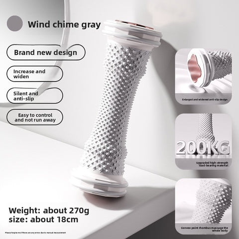Darrahopens Sports & Fitness > Exercise, Gym & Fitness > Gym Equipment & Accessories Grey Foot Massage Roller for Arch Support and Plantar Fasciitis Relief Durable Fascia Massage Tool with 500 Pressure Points for Local Home Office Wellness
