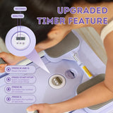 Darrahopens Sports & Fitness > Exercise, Gym & Fitness > Gym Equipment & Accessories Grey Multi-functional Core Training Board with Digital Timer and Resistance Bands Foldable Fitness Panel for Home Abdominal and Pilates Workouts Solution