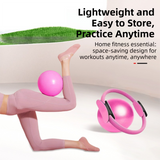 Darrahopens Sports & Fitness > Exercise, Gym & Fitness > Gym Equipment & Accessories Grey Professional Pilates Ring & Yoga Ball Set - Multipurpose Home Fitness Equipment for Whole-Body Core Training & Pelvic Floor Strengthening