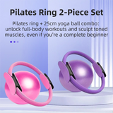 Darrahopens Sports & Fitness > Exercise, Gym & Fitness > Gym Equipment & Accessories Grey Professional Pilates Ring & Yoga Ball Set - Multipurpose Home Fitness Equipment for Whole-Body Core Training & Pelvic Floor Strengthening