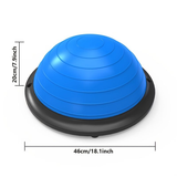 Darrahopens Sports & Fitness > Exercise, Gym & Fitness > Gym Equipment & Accessories Hemisphere Trainer – Portable Inflatable Balance Trainer, specifically designed for core training, yoga, rehabilitation, and Pilates, equipped with a stable base. Suitable for home gyms, fitness centers, and physical conditioning.（GREY）