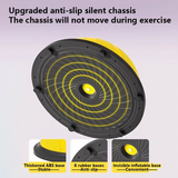 Darrahopens Sports & Fitness > Exercise, Gym & Fitness > Gym Equipment & Accessories Hemisphere Trainer – Portable Inflatable Balance Trainer, specifically designed for core training, yoga, rehabilitation, and Pilates, equipped with a stable base. Suitable for home gyms, fitness centers, and physical conditioning.（GREY）