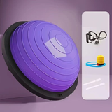 Darrahopens Sports & Fitness > Exercise, Gym & Fitness > Gym Equipment & Accessories Hemisphere Trainer – Portable Inflatable Balance Trainer, specifically designed for core training, yoga, rehabilitation, and Pilates, equipped with a stable base. Suitable for home gyms, fitness centers, and physical conditioning.（BLUE）