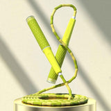 Darrahopens Sports & Fitness > Exercise, Gym & Fitness > Gym Equipment & Accessories Jump Rope Beaded Adjustable Anti Tangle Fitness Skipping Rope Green