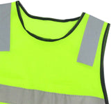 Darrahopens Sports & Fitness > Exercise, Gym & Fitness > Gym Equipment & Accessories Kids Safety Vest Reflective High Visibility Vest Breathable Traffic Vest Costume Construction Vest Elastic Strap Safety Vest Neon Yellow Purpose for Running Cycling Jogging 5PCS - Yellow