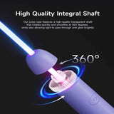 Darrahopens Sports & Fitness > Exercise, Gym & Fitness > Gym Equipment & Accessories LED Light-Up Jump Rope for Boys Girls - Adjustable Glow-in-the-Dark Skipping Rope Purple