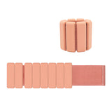 Darrahopens Sports & Fitness > Exercise, Gym & Fitness > Gym Equipment & Accessories Light Orange Premium Adjustable Silicone Wrist & Ankle Weights (1lb Each, 2lb Pair) - Waterproof & Sweatproof for Enhanced Yoga, Running & Fitness Workouts