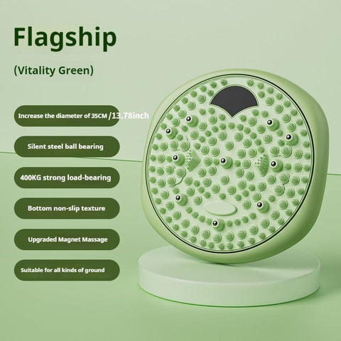 Darrahopens Sports & Fitness > Exercise, Gym & Fitness > Gym Equipment & Accessories Magnetic Foot Massage & Waist Twisting Disc｜Home Body-Shaping Fitness Equipment, Silent Anti-Slip Dual-Function, Promotes Circulation & Improves Sleep（green）