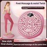 Darrahopens Sports & Fitness > Exercise, Gym & Fitness > Gym Equipment & Accessories Magnetic Foot Massage & Waist Twisting Disc｜Home Body-Shaping Fitness Equipment, Silent Anti-Slip Dual-Function, Promotes Circulation & Improves Sleep（pink）