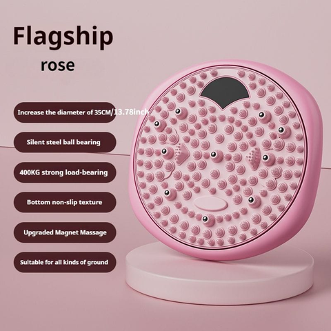Darrahopens Sports & Fitness > Exercise, Gym & Fitness > Gym Equipment & Accessories Magnetic Foot Massage & Waist Twisting Disc｜Home Body-Shaping Fitness Equipment, Silent Anti-Slip Dual-Function, Promotes Circulation & Improves Sleep（pink） In Australia - Darrahopens