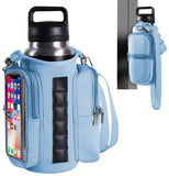 Darrahopens Sports & Fitness > Exercise, Gym & Fitness > Gym Equipment & Accessories Magnetic Sports Bag with Adjustable Shoulder Strap - Includes Water Bottle Holder and Pocket - for Sports, Workouts, Travel & Work（Blue）