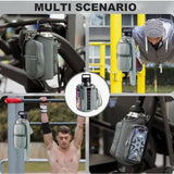 Darrahopens Sports & Fitness > Exercise, Gym & Fitness > Gym Equipment & Accessories Magnetic Sports Bag with Adjustable Shoulder Strap - Includes Water Bottle Holder and Pocket - for Sports, Workouts, Travel & Work（Blue）