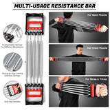 Darrahopens Sports & Fitness > Exercise, Gym & Fitness > Gym Equipment & Accessories Mens Chest Expander Resistance Bands Pedal Puller Home Gym Workout Equipment