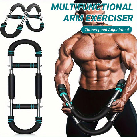 Darrahopens Sports & Fitness > Exercise, Gym & Fitness > Gym Equipment & Accessories Multi Functional U Shaped Arm Strength Trainer Adjustable Home Exercise Device