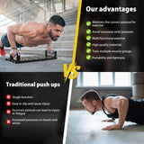 Darrahopens Sports & Fitness > Exercise, Gym & Fitness > Gym Equipment & Accessories Multifunctional Folding Push-up Board, Home Fitness Push-up Stands, Versatile Home Exercise Equipment. It helps exercise and strengthen shoulders, chest, back, and triceps, improving overall fitness.