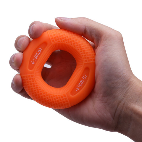 Darrahopens Sports & Fitness > Exercise, Gym & Fitness > Gym Equipment & Accessories Orange 50/60LB 2-Pack Silicone Hand Grip Strengthener Rings - Dual-Resistance Finger Exerciser and Forearm Trainer for Muscle Recovery and Carpal Tunnel Prevention
