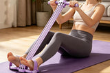 Darrahopens Sports & Fitness > Exercise, Gym & Fitness > Gym Equipment & Accessories Pedal Resistance Band with Handles Adjustable Detachable Multifunction Pedal Resistance Band for Abs Arms Waist Legs Home Fitness - Pink