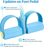 Darrahopens Sports & Fitness > Exercise, Gym & Fitness > Gym Equipment & Accessories Pedal Resistance Bands with Handles, Upgrade 6-Tubes Manual Tension Training Pedal, Natural Rubber Foot Pedal Resistance Bands, Multifunction Fitness Bands for Abdomen, Waist, Arm, Leg（Blue）