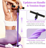 Darrahopens Sports & Fitness > Exercise, Gym & Fitness > Gym Equipment & Accessories Pedal Resistance Bands with Handles, Upgrade 6-Tubes Manual Tension Training Pedal, Natural Rubber Foot Pedal Resistance Bands, Multifunction Fitness Bands for Abdomen, Waist, Arm, Leg（Purple）