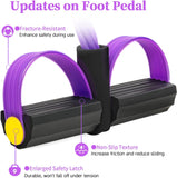 Darrahopens Sports & Fitness > Exercise, Gym & Fitness > Gym Equipment & Accessories Pedal Resistance Bands with Handles, Upgrade 6-Tubes Manual Tension Training Pedal, Natural Rubber Foot Pedal Resistance Bands, Multifunction Fitness Bands for Abdomen, Waist, Arm, Leg（Purple）