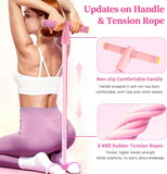 Darrahopens Sports & Fitness > Exercise, Gym & Fitness > Gym Equipment & Accessories Pedal Resistance Bands with Handles, Upgrade 6-Tubes Manual Tension Training Pedal, Natural Rubber Foot Pedal Resistance Bands, Multifunction Fitness Bands for Abdomen, Waist, Arm, Leg