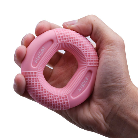 Darrahopens Sports & Fitness > Exercise, Gym & Fitness > Gym Equipment & Accessories Pink 20/30LB 2-Pack Silicone Hand Grip Strengthener Rings - Dual-Resistance Finger Exerciser and Forearm Trainer for Muscle Recovery and Carpal Tunnel Prevention