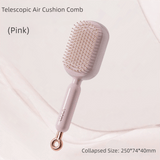 Darrahopens Sports & Fitness > Exercise, Gym & Fitness > Gym Equipment & Accessories Pink Innovative Self-Cleaning Cushion Hairbrush - Retractable Bristle Detangling & Scalp Massager