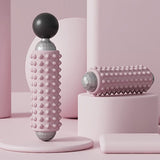Darrahopens Sports & Fitness > Exercise, Gym & Fitness > Gym Equipment & Accessories Pink Portable Electric Yoga Massage Roller - Handheld Fitness Recovery Tool, Deep Tissue Muscle Relaxer & Fascia Release Stick