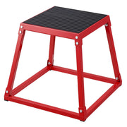 Darrahopens Sports & Fitness > Exercise, Gym & Fitness > Gym Equipment & Accessories Plyometric Jump Box, 18 Inch Plyo Box, Steel Plyometric Platform and Jumping Agility Box, Red In Australia - Darrahopens